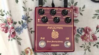 Analogman ARDX20 Dual Delay Demo [upl. by Eleets]