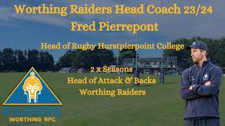 Worthing Raiders coaching team announcement for season 2324 [upl. by Nigrom337]