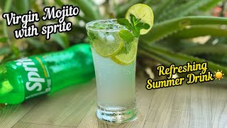 Virgin Mojito  Virgin Mojito with Sprite  Virgin Mojito Recipe With Sprite  Sprite Mojito Drink [upl. by Waterer]