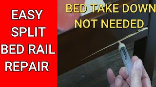 How to Quickly Repair a Split or Cracked Bed Rail In Place [upl. by Quenby]