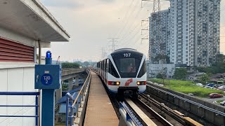 Unrefurbished 2coach Bombardier Innovia ART 200 Renumbered 25 arriving Asia Jaya [upl. by Oecile]