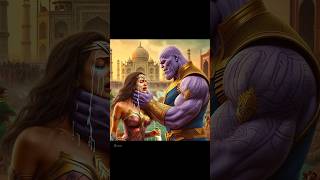 Wonder Woman vs Thanos shorts marvel [upl. by Celle828]