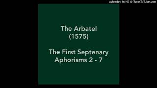 The Arbatel Of Magick First Septenary Aphorisms 27 [upl. by Aehsel]