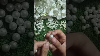 DIY pearls neckpiece 😱diy craft handmade pearls [upl. by Seward342]