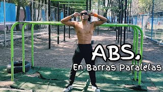 Abdominales en Barras Paralelas  Calistenia Street Workout [upl. by Aubreir]