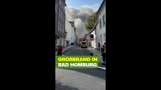 Großbrand in der Bad Homburger Innenstadt [upl. by Neicul]