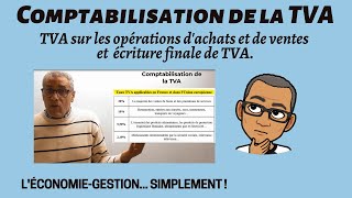 COMPTABILISATION DE LA TVA  TVA déductible TVA colletée TVA à décaisser Crédit de TVA [upl. by Cicero259]