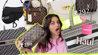 WHAT😱 Bought Fake Designer Bags from MEESHO [upl. by Aimit]