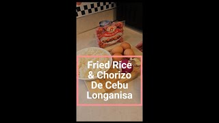 Fried Rice amp Chorizo De Cebu Longanisa [upl. by Jobina]