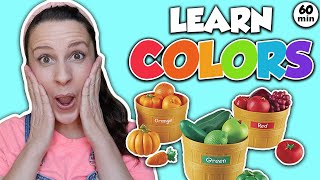 Learn Colors Fruits and Vegetables with Ms Rachel  Toddler Learning Video  Speech  Educational [upl. by Einafit]