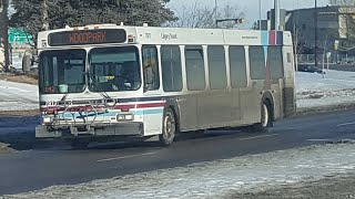 Calgary Transit 2005 New Flyer D40LF 7917 on Route 304 Max Yellow Woodpark [upl. by Harwilll715]