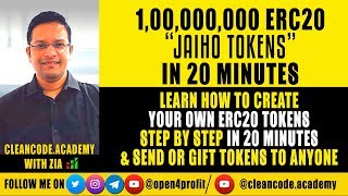 Learn How to Create Your Own Ethereum ERC20 Token Cryptocurrency in Just 20 Minutes [upl. by Jephum]