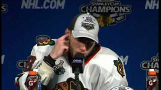 Patrick Kane talks to the media 6910 [upl. by Alpers]