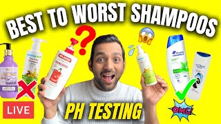 BEST TO WORST SHAMPOOS IN INDIA  Testing All Shampoo pH Value  Best Shampoo For Men  ANKIT TV [upl. by Sergeant111]