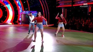 DWTS 6 8ο Live  Μυριέλλα Κουρεντή amp Πηνελόπη amp Τάσος Ρούσσος 1632018 [upl. by Iuqcaj]