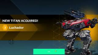 War Robots 200 Blackmarket progress gold  super chest openings f2p baby account wins many prizes [upl. by Tanaka]