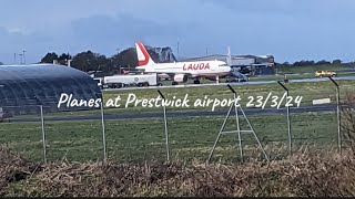 Planes At Prestwick Airport 23324 [upl. by Hait]