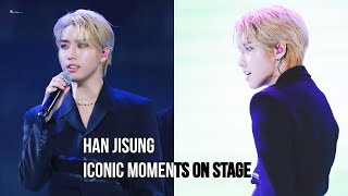 HAN JISUNG Being ICONIC On Stage  STRAY KIDS [upl. by Tenneb]