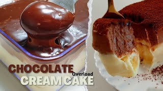 NO BAKE CHOCOLATE CREAM CAKE l ICE CREAM CAKE l NO GELATIN l PINOY JUICY BITES [upl. by Ahsikar]