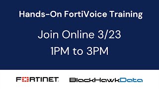 HandsOn FortiVoice Training Livestream [upl. by Norved]