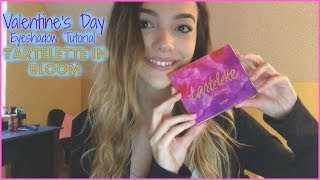 Valentines Day Eyeshadow Tutorial  Tartelette in Bloom Palette [upl. by Eilraep918]