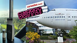 Corendon Hotel Schiphol Amsterdam  Skybar 747 and Buffet Experience [upl. by Anniken]