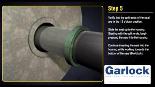 Garlock Klozure Split Seal Installation Instructions [upl. by Saihttam58]