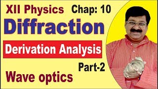 Diffraction  Diffraction of light  Derivation  Class 12  Part 2  Wave optics [upl. by Faires849]