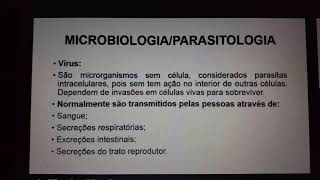 Introdução a MICROBIOLOGIA e PARASITOLOGIA [upl. by Oecam]