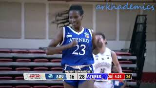 UAAP Womens Basketball Season 86 Highlights  AdU versus ATENEO [upl. by Igig697]