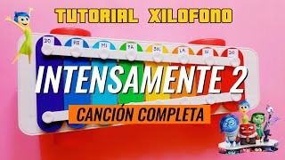 Canción Completa Intensamente 2  Xilófono Tutorial Paso a Paso insideout dibujarteymas xylophone [upl. by Halima]