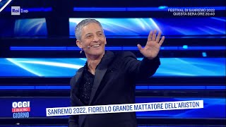 Sanremo 2022 Fiorello grande mattatore dellAriston  Oggi è un altro giorno 02022022 [upl. by Uyekawa161]