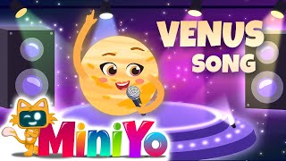 Venus Song  Planet Songs for Kids  Miniyo Kids Songs [upl. by Nelag]