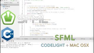 SFML with CodeLite on Mac OS Setup [upl. by Carlene]