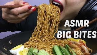 ASMR BIG BITES NO TALKING Korean Fire Noodles  Black Bean Noodles EATING SOUNDS  SASASMR [upl. by Naomi]