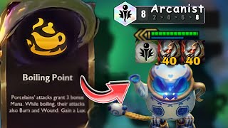 80 Stacks Titans Amumu 3 star 8 Arcanist 4 Porcelain tft set 11 [upl. by Illa]