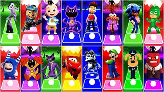 CatNap🆚 Paw Patrol 🆚 Mario 🆚 Inside OUT2🆚 McQueen  Tiles Hop EDM Rush🎶 [upl. by Eelsew]