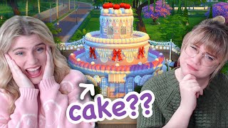 we tried building a bakery but its a CAKE in the sims 4 [upl. by Yerhcaz]