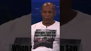 When Mike Tyson Saw Robin Givens With Brad Pitt miketyson boxing shorts bradpitt interview [upl. by Akcinat]