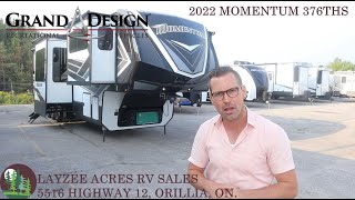 2022 Grand Design Momentum 376THS  Layzee Acres RV Sales [upl. by Allimak]