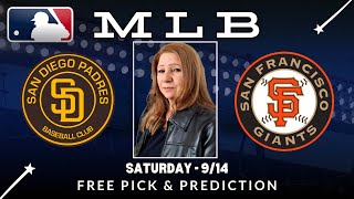 Padres Vs Giants MLB Picks for Saturday 914  MLB Picks And Parlay [upl. by Frodina]