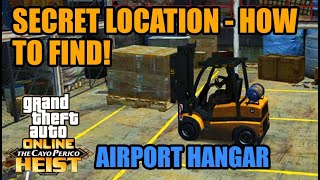 CAYO PERICO HANGAR  HIDDEN POINT OF INTEREST  USE THE FORKLIFT TO REACH TO THEM DLC  GTA 5 ONLINE [upl. by Abelard]