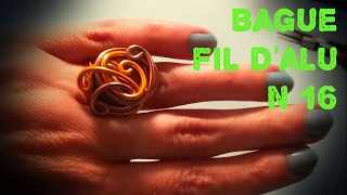 Tuto Bague en fil daluminium N°16 [upl. by Dombrowski]