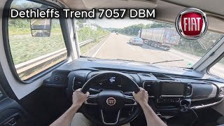 2024 MotorHome Dethleffs Trend 7057 DBM  On the German Autobahn [upl. by Akenaj754]