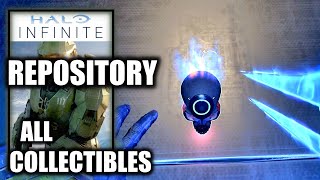 Halo Infinite  Repository All Collectible Locations All Skulls amp UNSC Audio Logs [upl. by Yeoz]