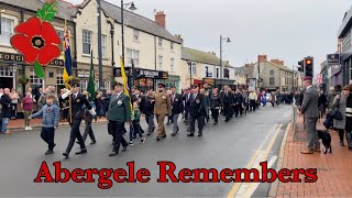 Abergele Remembrance Day Parade 2024 [upl. by Yerffej]