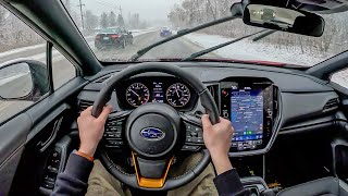 2024 Subaru Crosstrek Wilderness — Morning Commute in a Soft Roader [upl. by Paten]