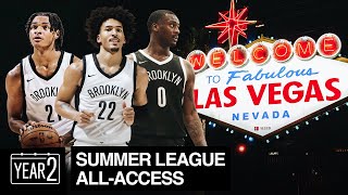 NBA Summer League AllAccess with Noah Clowney Dariq Whitehead and Jalen Wilson  Year 2 [upl. by Yednarb46]