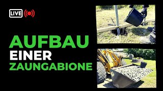 Wir bauen einen Gabionenzaun auf  Gabionen Tutorial [upl. by Bixler]