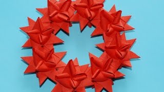 Jak zrobić Wieniec z Gwiazdek Froebla  How to make a Froebel Star Wreath [upl. by Enisaj]